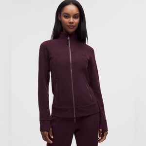 NWT Lululemon Define Track Jacket Luon in Black Plum